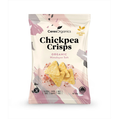 Organic Chickpea Crisps - Himalayan Salt 100g by CERES ORGANICS