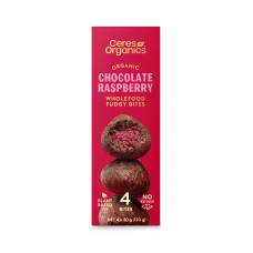 Chocolate Raspberry Wholefood Fudgey Bites (4x30g) by CERES ORGANICS