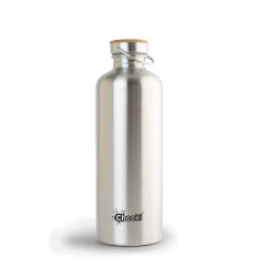 Stainless Steel Thirsty Max Bottle Silver 1.6L by CHEEKI