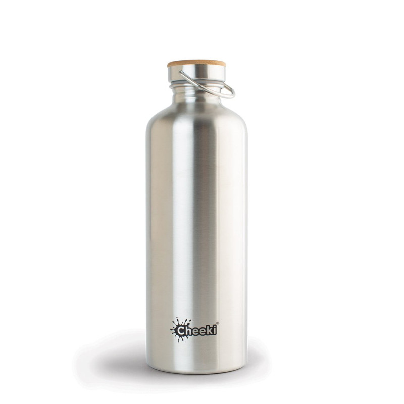 Stainless Steel Thirsty Max Bottle Silver 1.6L by CHEEKI Stainless Steel Thirsty Max Bottle Silver 1.6L by CHEEKI