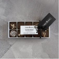 Assorted Filled Dark Chocolates - Essentials Selection (10 Piece) 150g by CHEEKY CACAO
