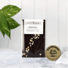Cashew Praline Dark Chocolate Bar 100g by CHEEKY CACAO