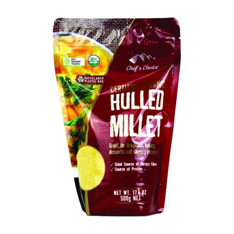 Hulled Millet 500g by CHEF'S CHOICE Hulled Millet 500g by CHEF'S CHOICE