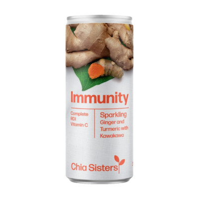 IMMUNITY Sparkling Ginger, Turmeric & Kawakawa 250ml by CHIA SISTERS