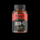 Organic Grass-Fed & Finished Iron + C Capsules (120) by CHIEF NUTRITION