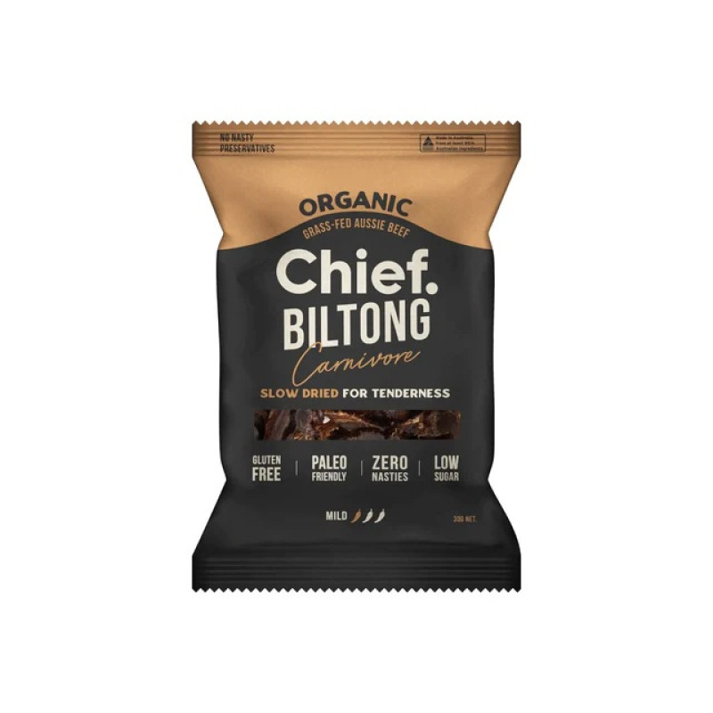 Grass Fed Biltong Carnivore 30g by CHIEF NUTRITION