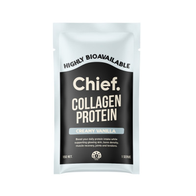 Grass Fed Collagen Protein Powder - Creamy Vanilla 15g by CHIEF NUTRITION