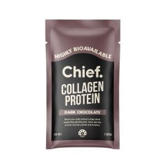 Grass Fed Collagen Protein Powder - Dark Chocolate 15g by CHIEF NUTRITION