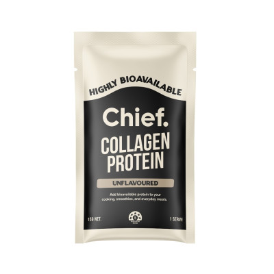Grass Fed Collagen Protein Powder - Unflavoured 15g by CHIEF NUTRITION