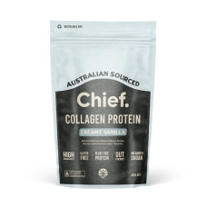 Grass Fed Collagen Protein Powder - Creamy Vanilla 450g by CHIEF NUTRITION