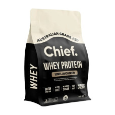 Grass Fed Whey Protein Concentrate - Unflavoured 900g by CHIEF NUTRITION