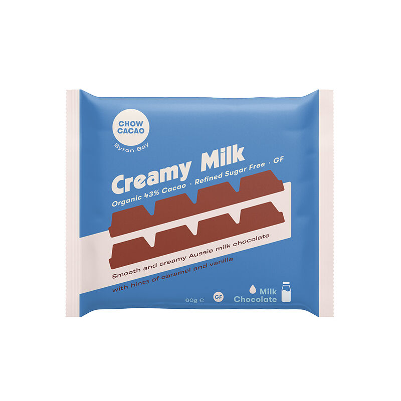 Milk Chocolate Block - Creamy Milk 60g by CHOW CACAO Milk Chocolate Block - Creamy Milk 60g by CHOW CACAO