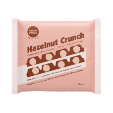 Hazelnut Crunch Dark Chocolate Block 60g by CHOW CACAO