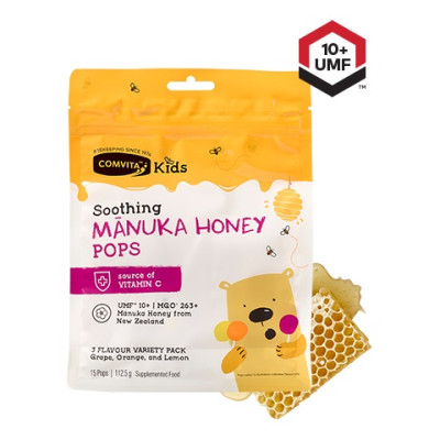 Kids Manuka Honey Pops 3 Flavour Pack UMF10+ (15pcs) by COMVITA