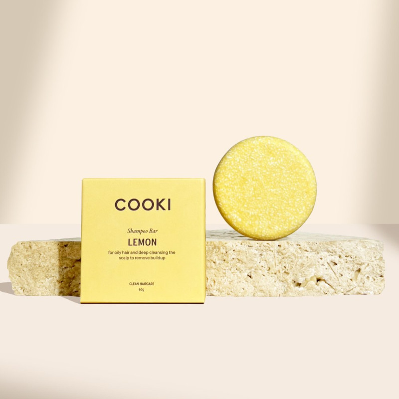 Lemon Shampoo Bar 65g by COOKI HAIRCARE Lemon Shampoo Bar 65g by COOKI HAIRCARE