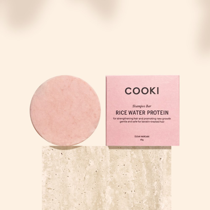 Rice Water Protein Shampoo Bar 65g by COOKI HAIRCARE Rice Water Protein Shampoo Bar 65g by COOKI HAIRCARE