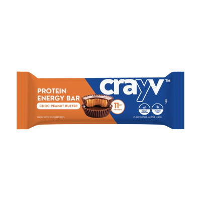 Protein Energy Bar Choc Peanut Butter 45g by CRAYV