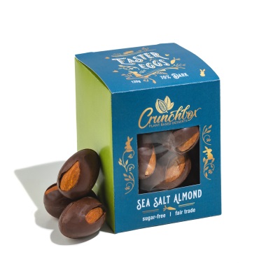 Sea Salt Almond Sugar Free Mini Easter Eggs 120g by CRUNCHBOX
