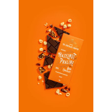 Hazelnut Praline 55% Dark Chocolate 75g by CRUNCHBOX