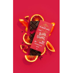 Sugar Free Blood Orange 80% Dark Chocolate 75g by CRUNCHBOX