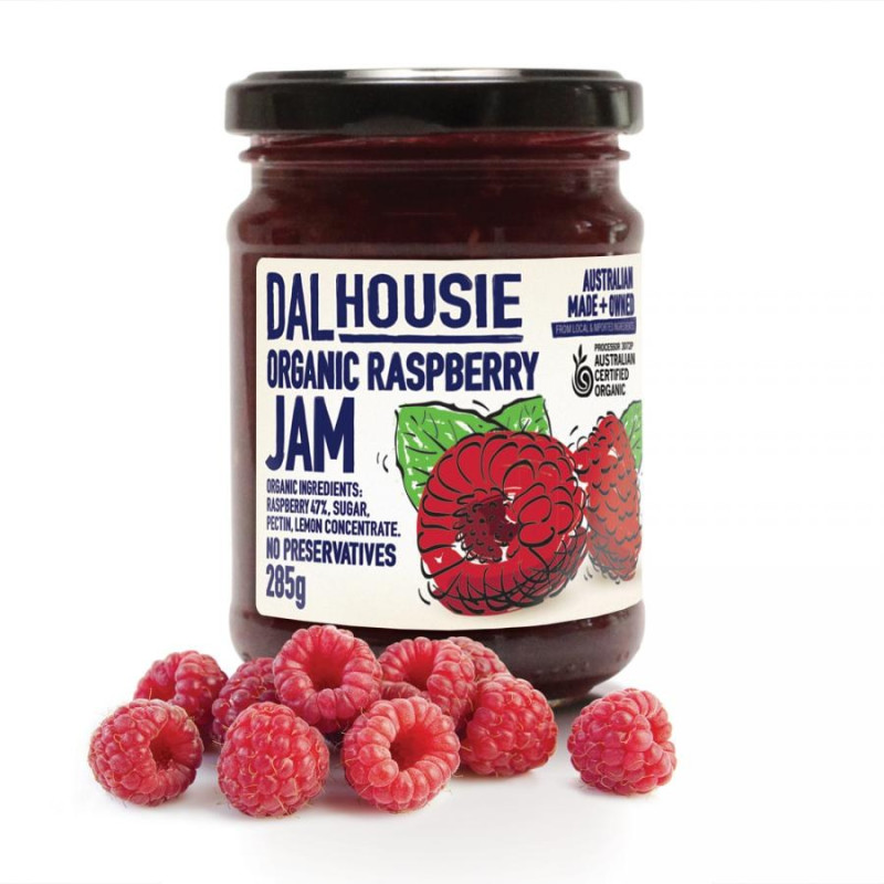 Organic Raspberry Jam 285g by DALHOUSIE Organic Raspberry Jam 285g by DALHOUSIE