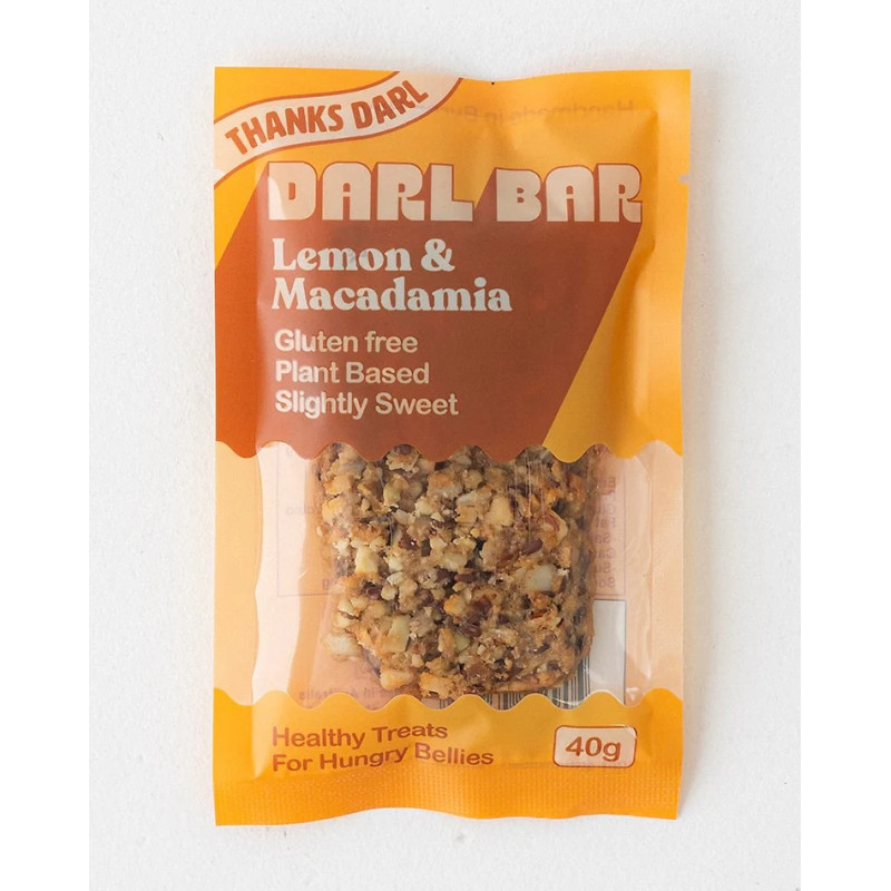 Lemon & Macadamia Bar 40g by DARL BAR