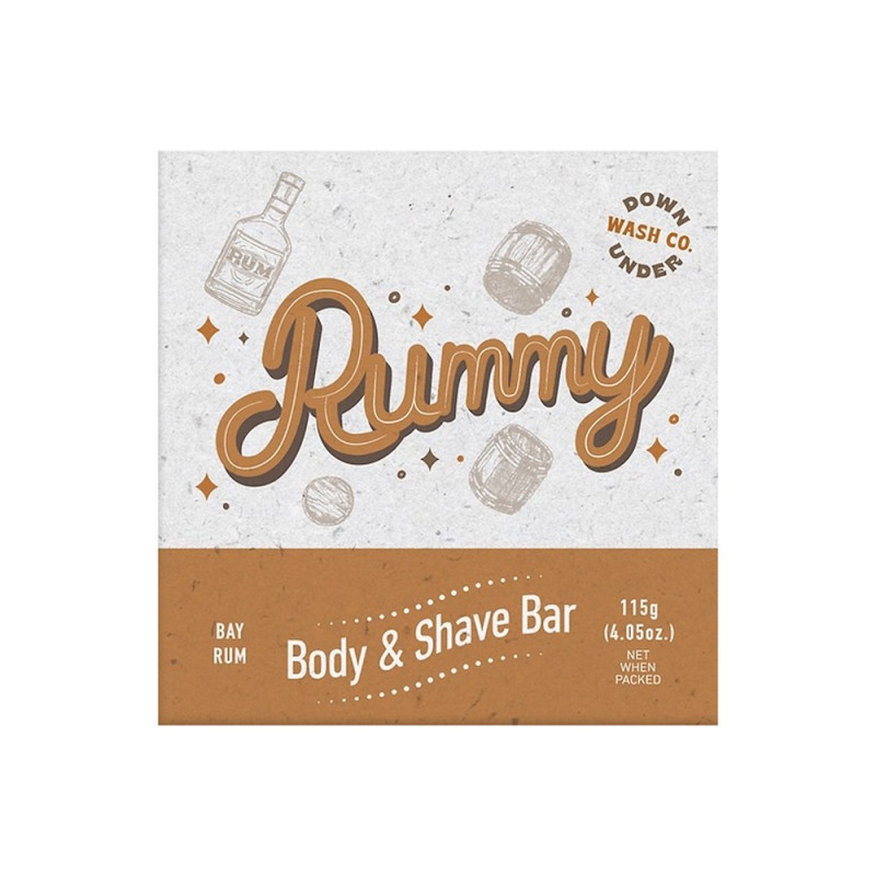 Rummy Body & Shave Bar 115g by DOWNUNDER WASH CO