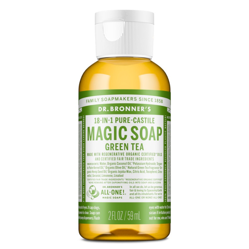 Castile Soap Hemp Green Tea 59ml by DR BRONNER'S Castile Soap Hemp Green Tea 59ml by DR BRONNER'S