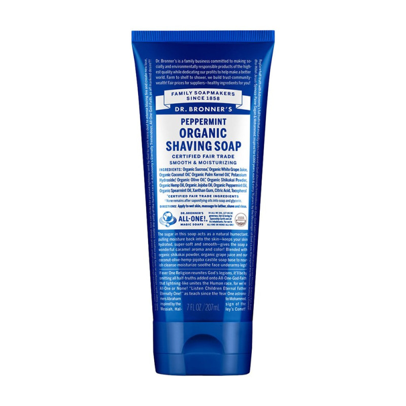 Shaving Soap Peppermint 207ml by DR BRONNER'S Shaving Soap Peppermint 207ml by DR BRONNER'S