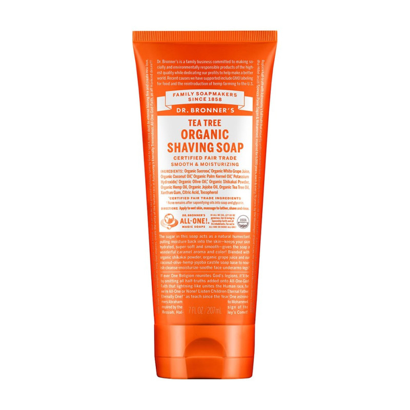 Shaving Soap Tea Tree 207ml by DR BRONNER'S Shaving Soap Tea Tree 207ml by DR BRONNER'S