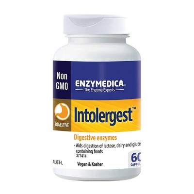 Intolergest - Digestive Enzyme Capsules (60) by ENZYMEDICA