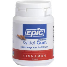 Xylitol Chewing Gum Cinnamon 50 Pieces by EPIC