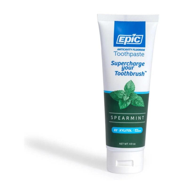Toothpaste Spearmint with Flouride 138g by EPIC Toothpaste Spearmint with Flouride 138g by EPIC