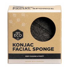 Konjac Facial Sponge - Charcoal by EVER ECO