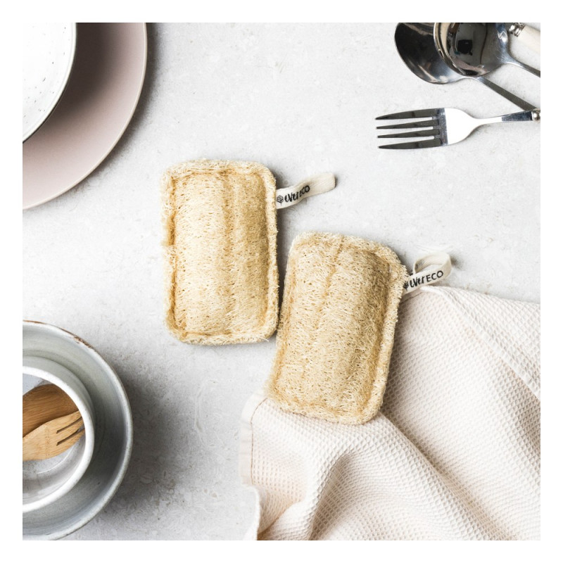Loofah Dish Sponges (2) by EVER ECO Loofah Dish Sponges (2) by EVER ECO