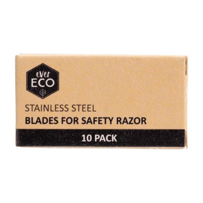 Stainless Steel Blades For Safety Razor (10) by EVER ECO