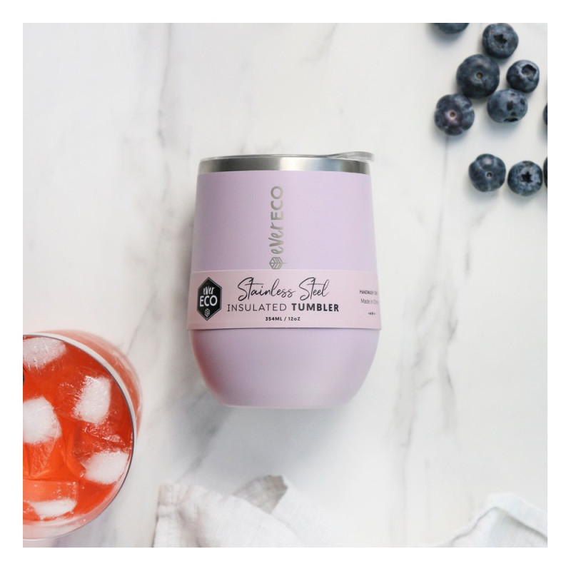 Stainless Steel Insulated Tumbler Byron Bay Purple 354ml by EVER ECO Stainless Steel Insulated Tumbler Byron Bay Purple 354ml by EVER ECO