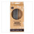 Stainless Steel Short Straws Straight (4 Pack) + Cleaning Brush by EVER ECO