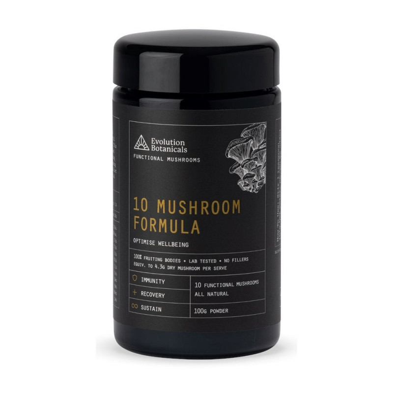 10 Mushroom Formula Powder 100g by EVOLUTION BOTANICALS 10 Mushroom Formula Powder 100g by EVOLUTION BOTANICALS