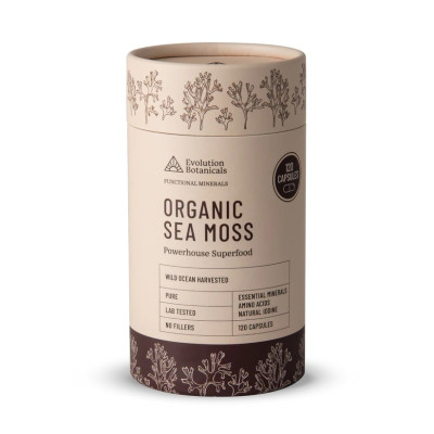 Organic Sea Moss Capsules (120) by EVOLUTION BOTANICALS