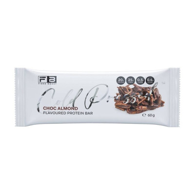 Cold Pressed Whey Protein Bar Choc Almond 60g by FIBREBOOST