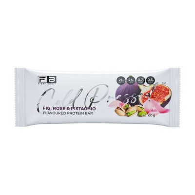 Cold Pressed Whey Protein Bar Fig, Rose & Pistachio 60g by FIBREBOOST