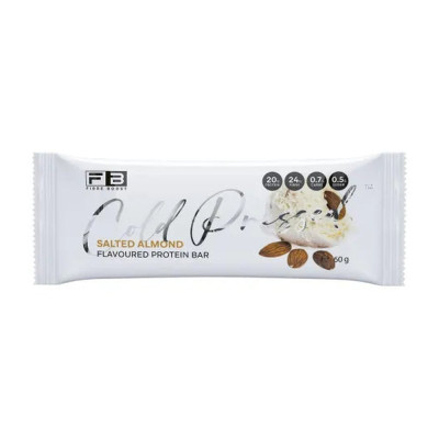 Cold Pressed Whey Protein Bar Salted Almond 60g by FIBREBOOST