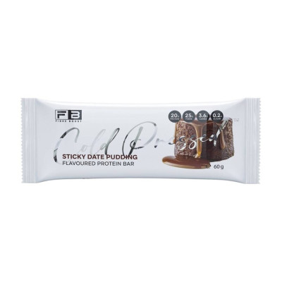 Cold Pressed Whey Protein Bar Sticky Date 60g by FIBREBOOST