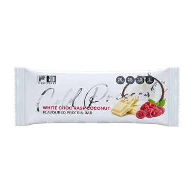 Cold Pressed Whey Protein Bar White Choc Raspberry Coconut 60g by FIBREBOOST