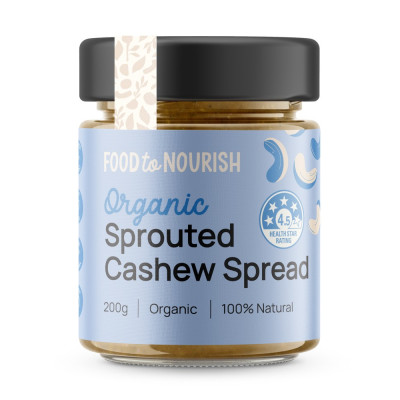 Sprouted Cashew Spread 200g by FOOD TO NOURISH