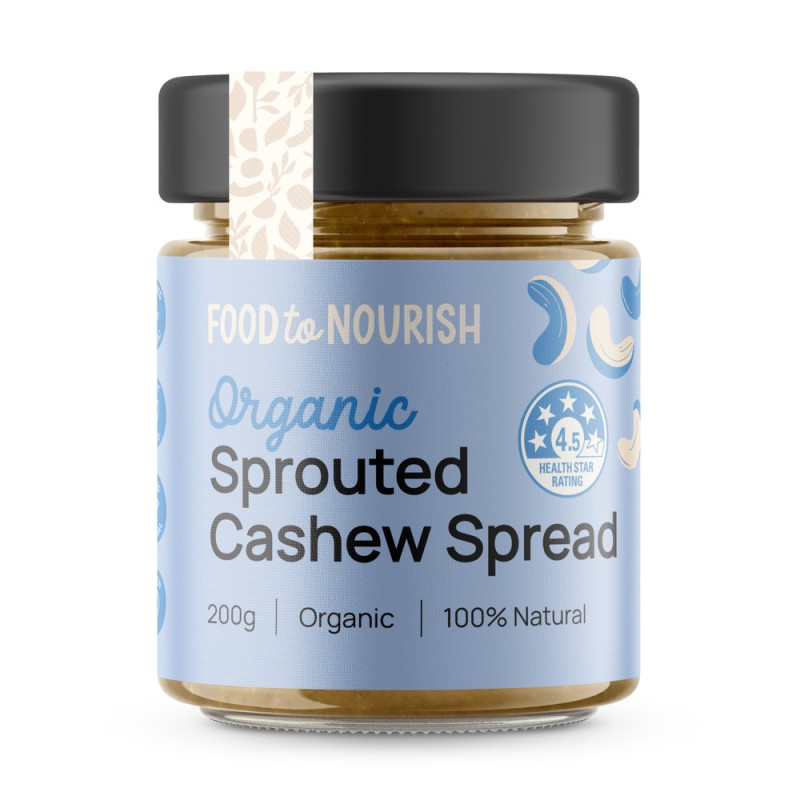Sprouted Cashew Spread 200g by FOOD TO NOURISH Sprouted Cashew Spread 200g by FOOD TO NOURISH