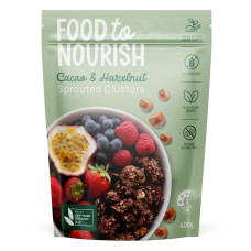 Sprouted Clusters Cacao & Hazelnut 400g by FOOD TO NOURISH