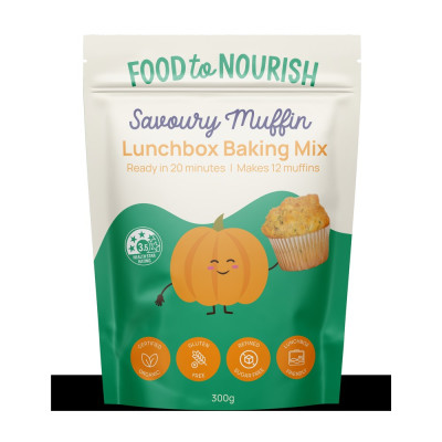 Lunchbox Baking Mix - Savoury Muffin 300g by FOOD TO NOURISH