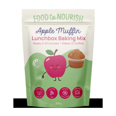 Lunchbox Baking  Mix - Apple Cinnamon Muffin 360g by FOOD TO NOURISH